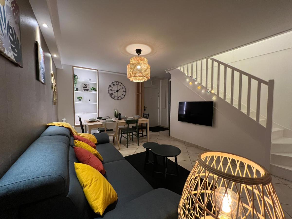 루앙 T3 Flat Moderne Sur 2 Etages Metro Parking Free Entrance Autonome 아파트 외부 사진