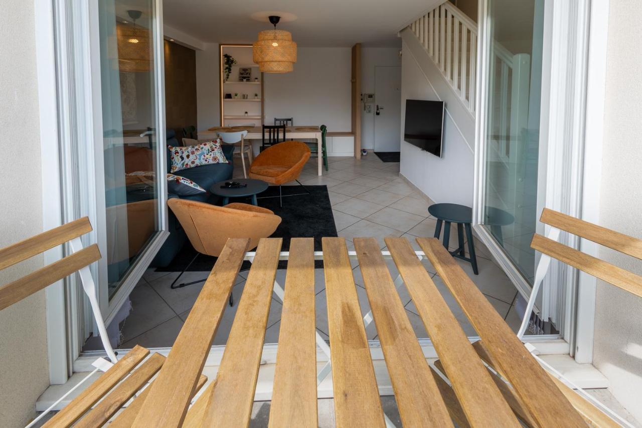 루앙 T3 Flat Moderne Sur 2 Etages Metro Parking Free Entrance Autonome 아파트 외부 사진
